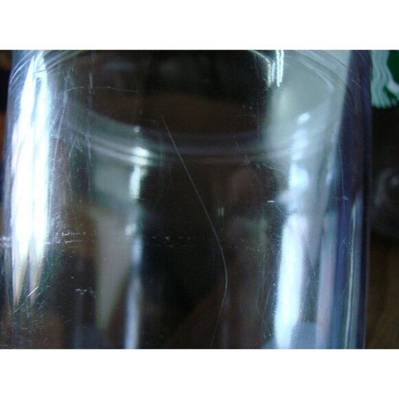 Starbucks Cold Cup Clear Venti Tumbler Traveler Green Straw Lid Large Logo 24 oz - Picture 6 of 12